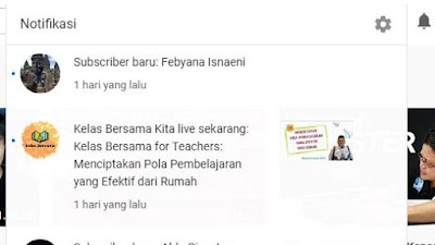 Notifikasi Youtube