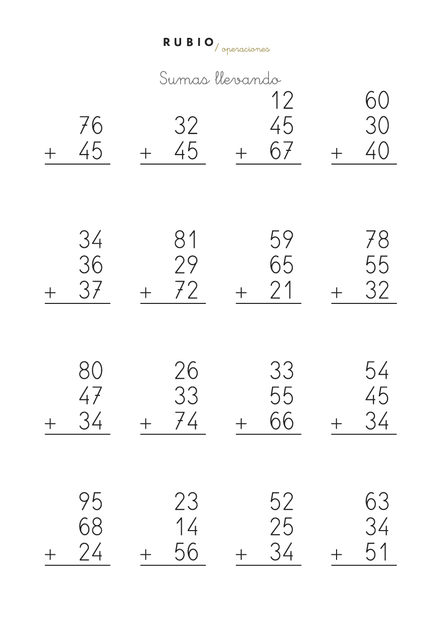 Rodríguez Marín 2º De Primaria Mates Ud 8 Sumas Y Restas Con Llevada