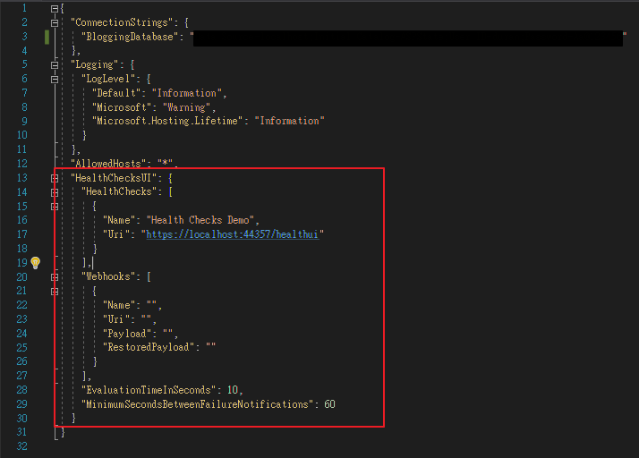 Core Health Checks UI 圖形化介面呈現服務健康狀態