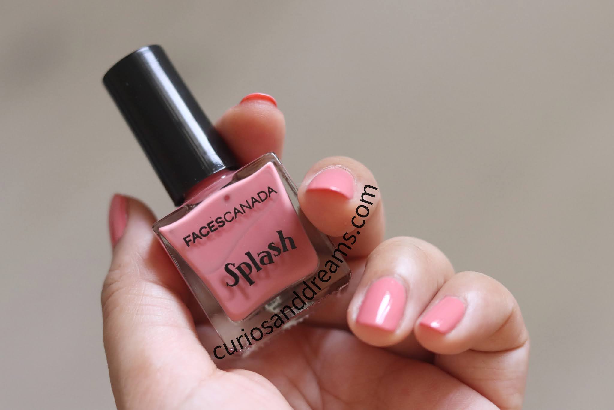 Faces Canada Splash Nail Enamels Swatches Curios and Dreams