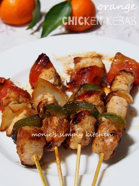 resep orange chicken kebab