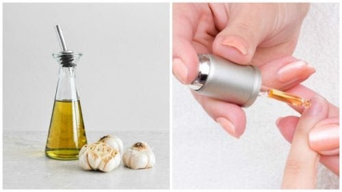 Lotion d'huiles et de l'ail pour durcir les ongles naturellement