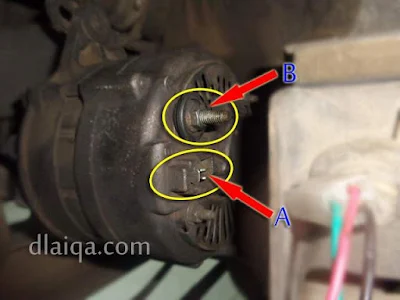 socket dan kabel pada terminal telah dilepas