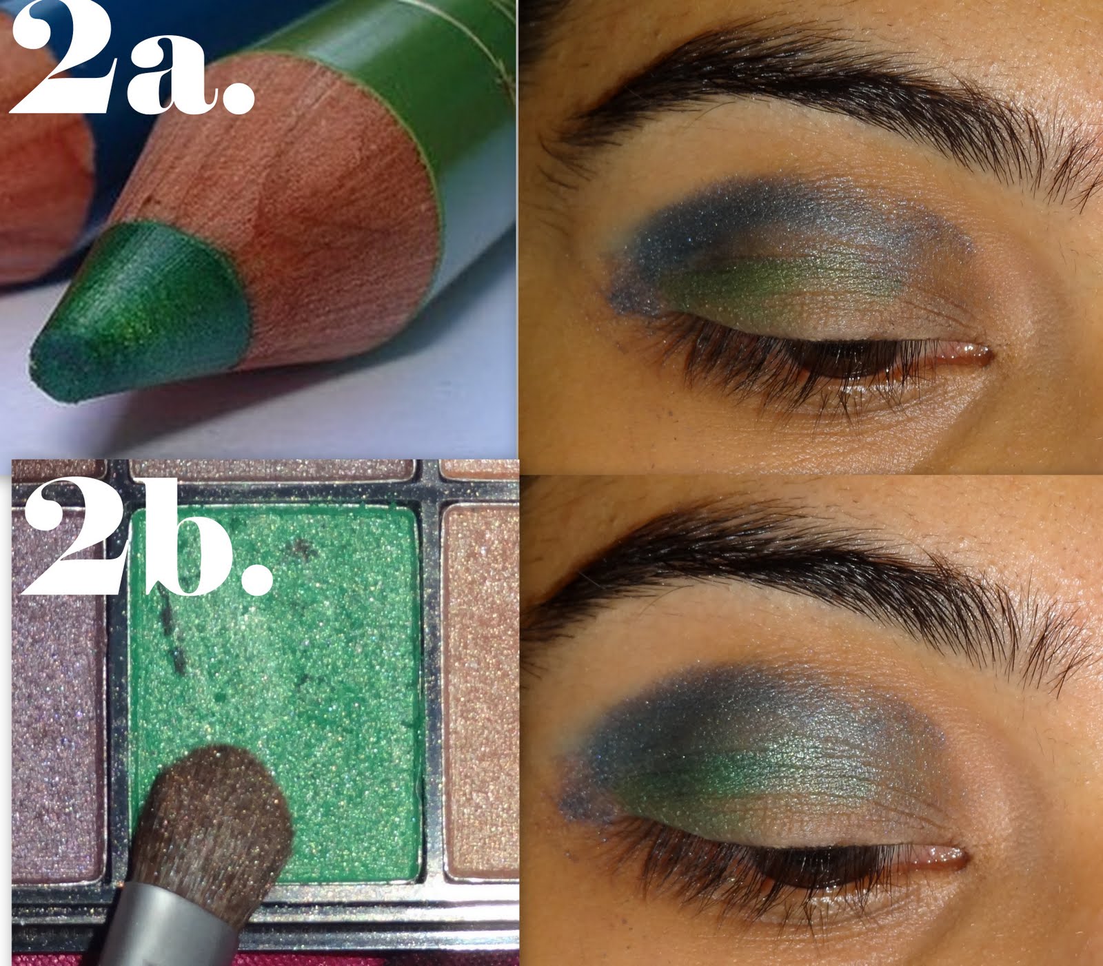 Green And Blue Eye Makeup Tutorial Peachesandblush