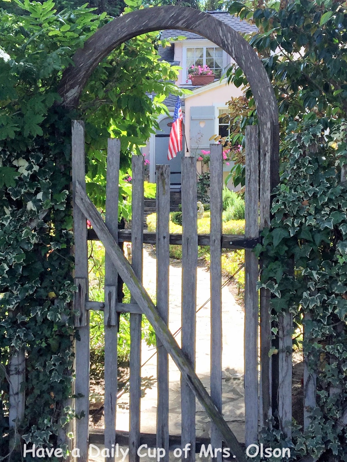 Garden Gate Love Have A Daily Cup Of Mrs Olson