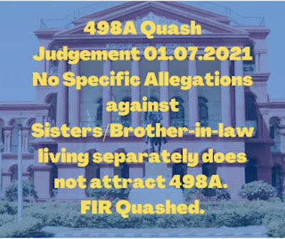 498A Quash Judgement 01.07.2021