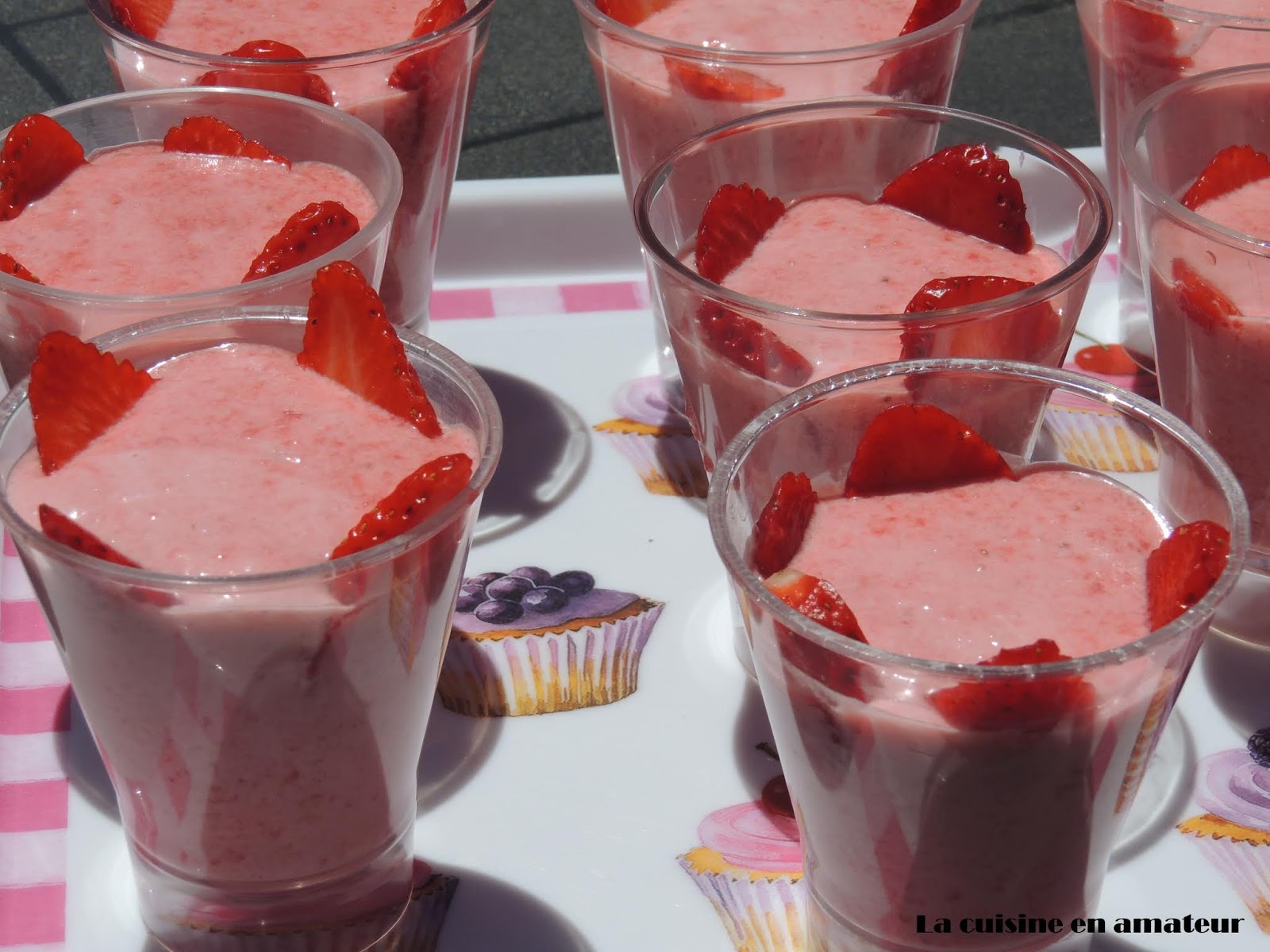 La cuisine en amateur de Maryline Mousse aux fraises