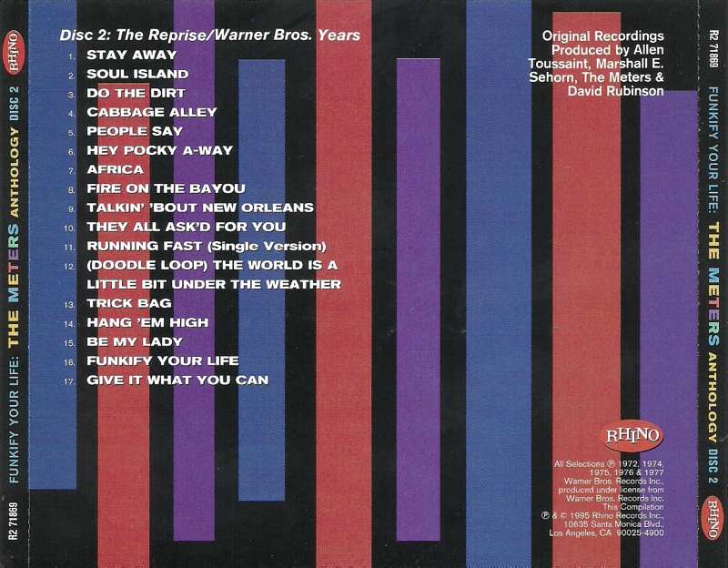 The Meters ‎ Funkify Your Life (Anthology) 1995