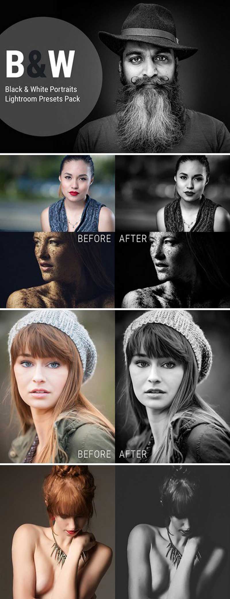 CM - 05 Black & White Lightroom Presets 2042935 2 tyuytesws