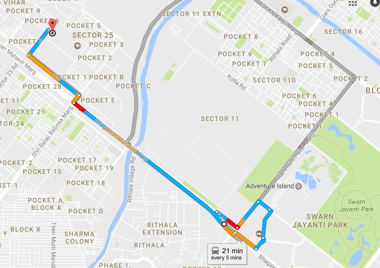 ExamcenterDada: How To Reach Kendriya Vidyalaya Sec-25 Rohini Delhi Sec ...