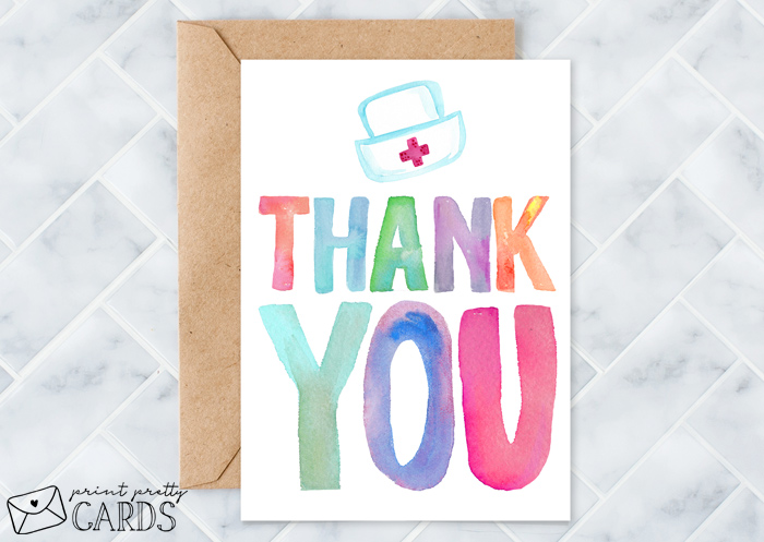 Nurse Appreciation Cards | Print Pretty Cards