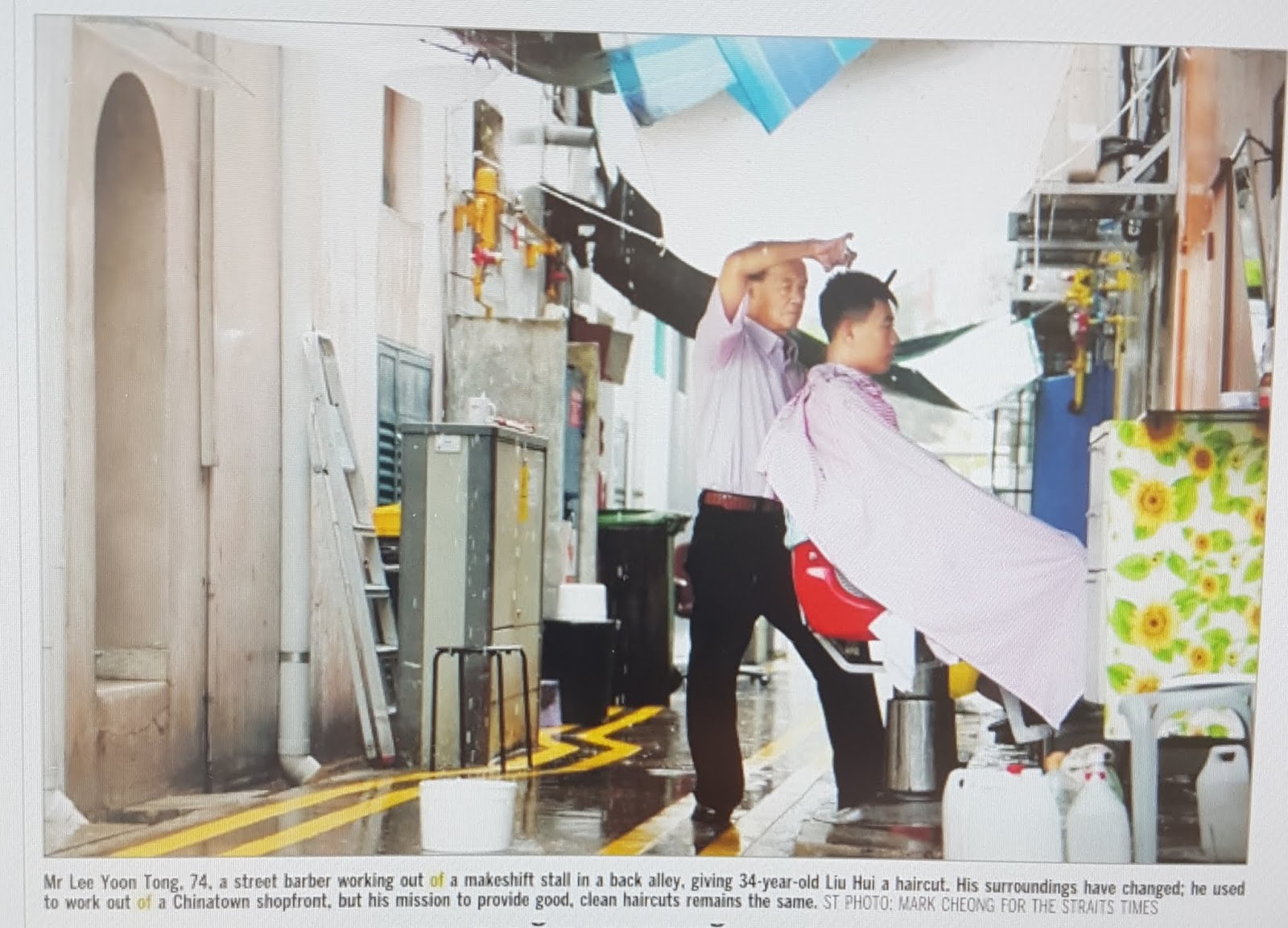 Blog To Express Singapore S Last Street Barbers