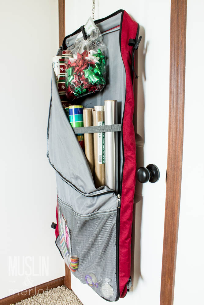Garment Bag Wrapping Station! Muslin and Merlot