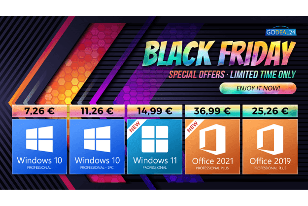 Black Friday: Windows 10 με 5.6€ από την Godeal24