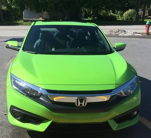 Energy Green 2016 Honda Civic Coupe Touring Turbo