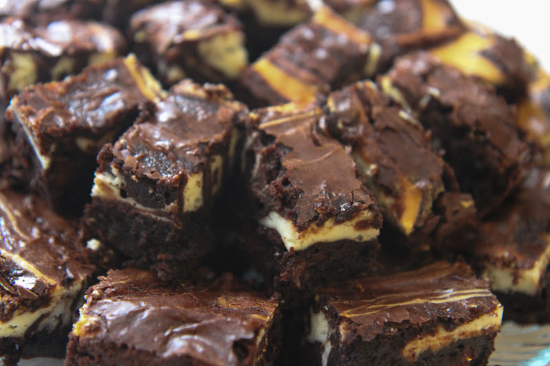 Eat Well, Live Happy Ghirardelli Cream Cheese Swirl Brownies