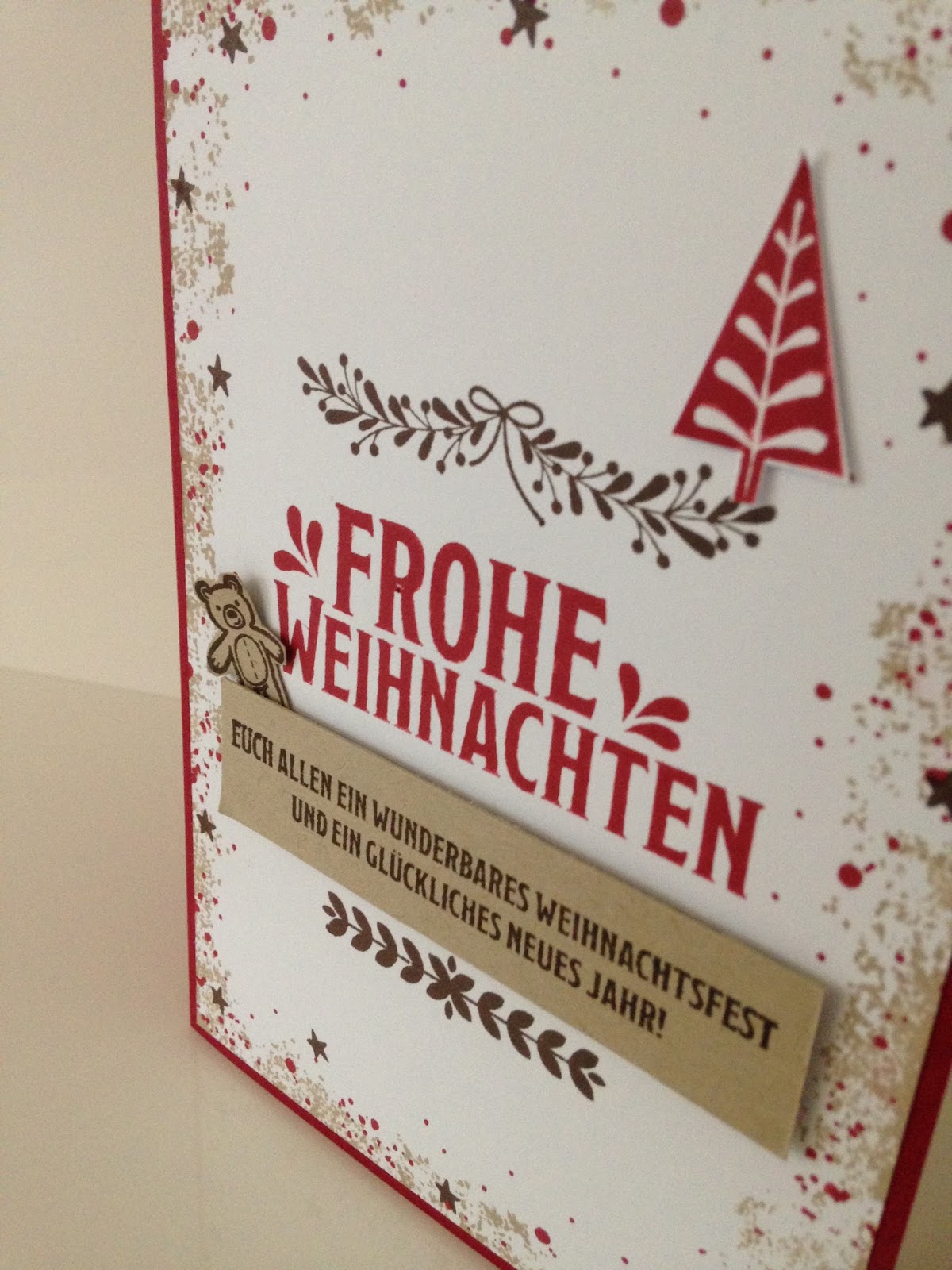 Maike&amp;#39;s Stempelstube: 1. Workshopprojekt - Weihnachtskarte &amp;quot;Unterm ...