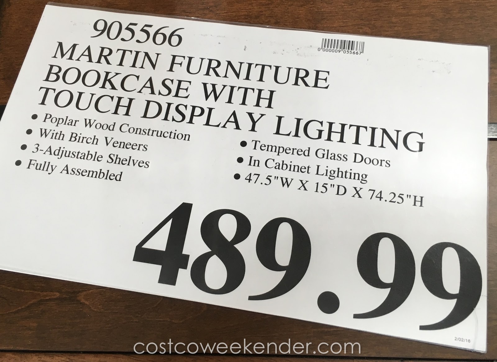 Martin Furniture Glass Door Bookcase Costco Weekender Deal For The Martin Furniture Glass Door Bookcase At Costco