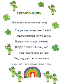 The Very Busy Kindergarten: Leprechaun Poem