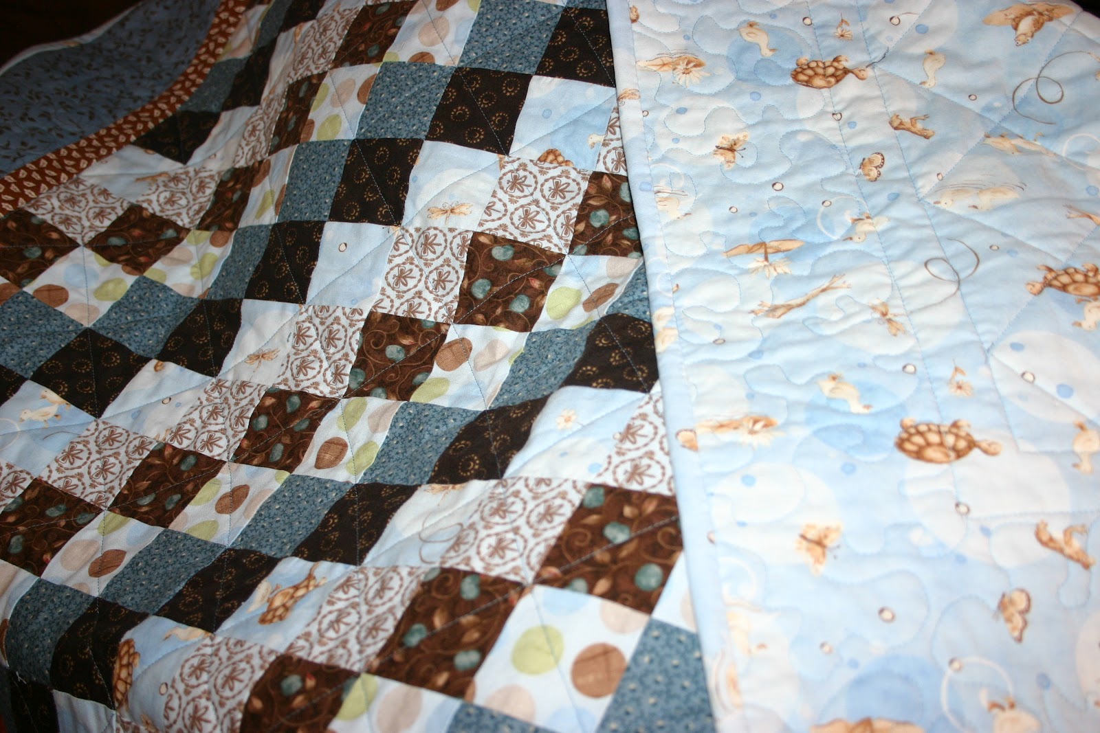 Baby Boy Blue Quilt!