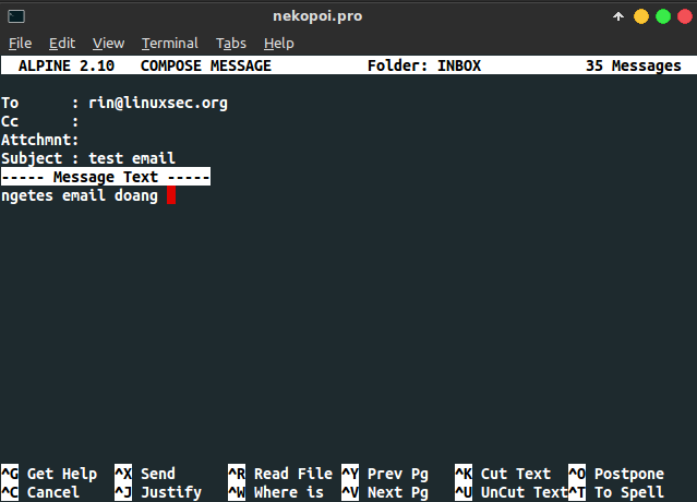 Alpine - Email Client Ringan Berbasis Terminal - LinuxSec