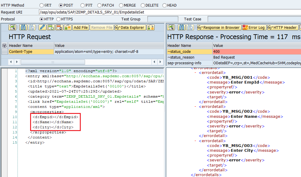 SAP ABAP Central Error Handling In Odata