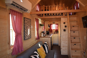 Inside a tiny house - the living area