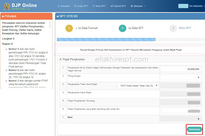 Cara Lapor e-Filing 1770 SS di DJPOnline