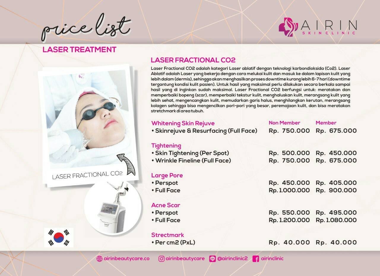 Harga treatment dan katalog di berbagai klinik kecantikan [ Facial