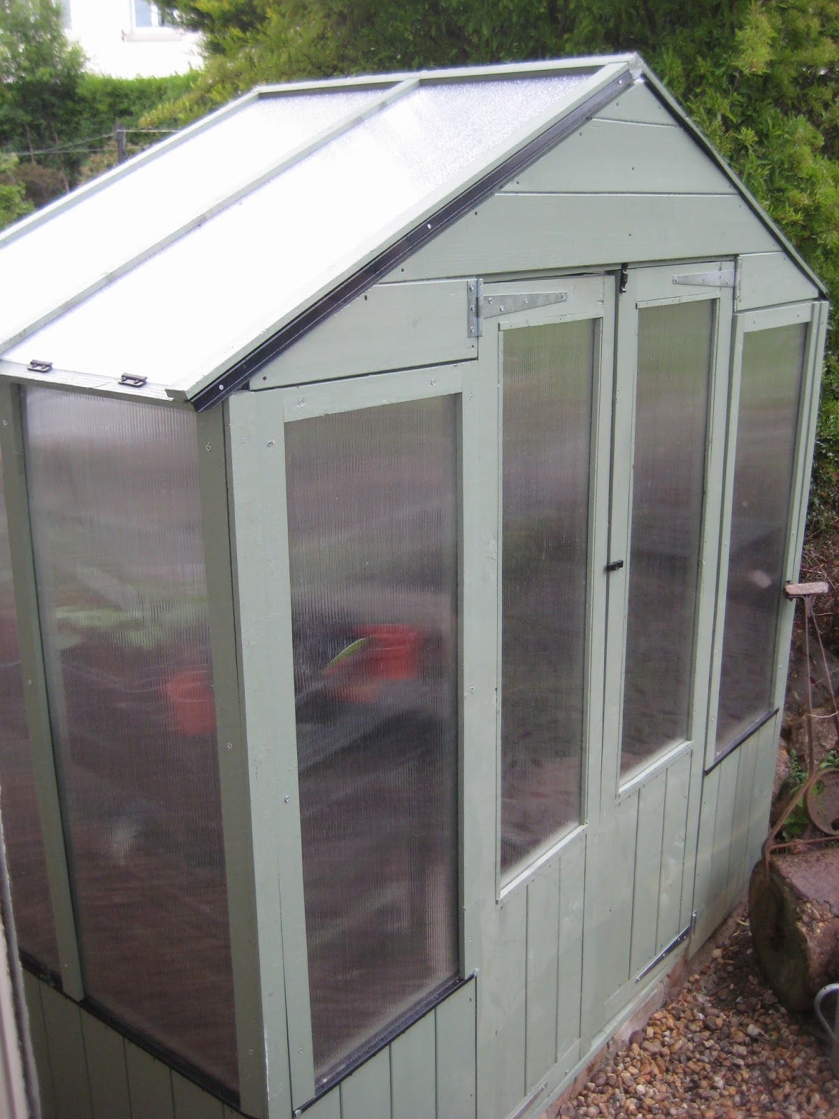 Mal's Edinburgh Allotment Greenhouse At Last