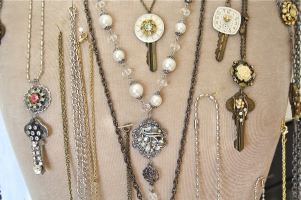 The Polka Dot Closet: Making Jewelry With Pieces Of Vintage Earring ...