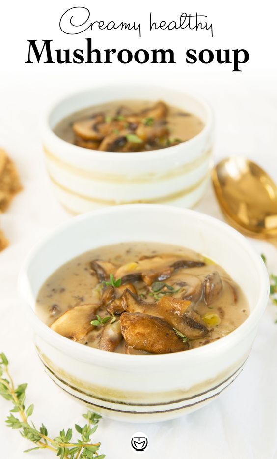 Flavorsome healthy mushroom soup (no cream) - HEALTHY FOR RECIPE
