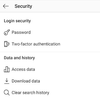 Instagram security settings