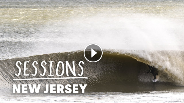 New Jersey and New York Pro Surfers Take On Perfect Winter Barrels Sessions