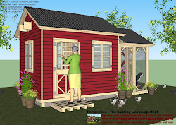 chicken plans garden combo coop shed sheds construction storage coops building cb200 op easy build july run