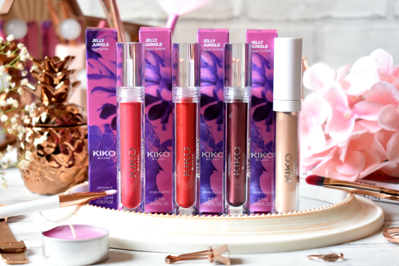 KIKO Jelly Jungle Collection Highlighter & Liquid Lipsticks Reviewed!