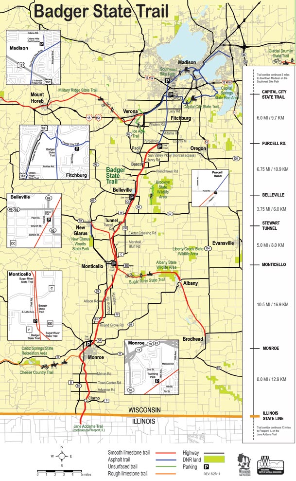 MADISON BIKE BLOG Badger Trail - Badgermap