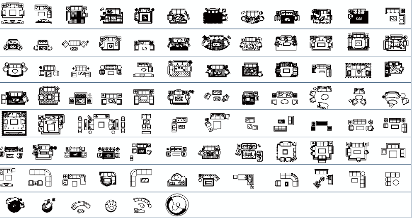 Download Block Furniture Rumah Autocad Area Teknik Sipil