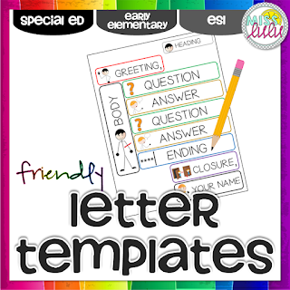 friendly letter templates for writing instruction miss lulu friendly letter layout