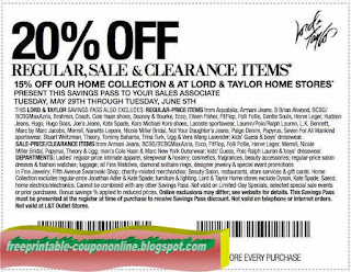 Free Printable Lord & Taylor Coupons Free Printable Lord & Taylor Coupons