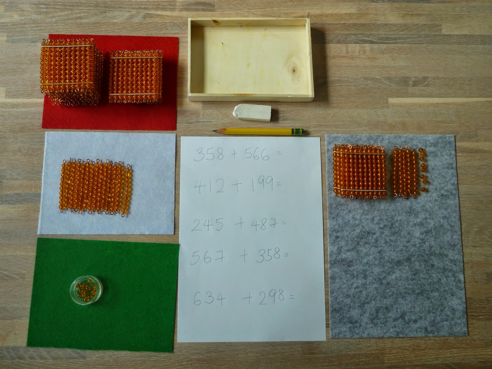 Family FECS: Montessori Activity: Dynamic Addition with Golden Beads