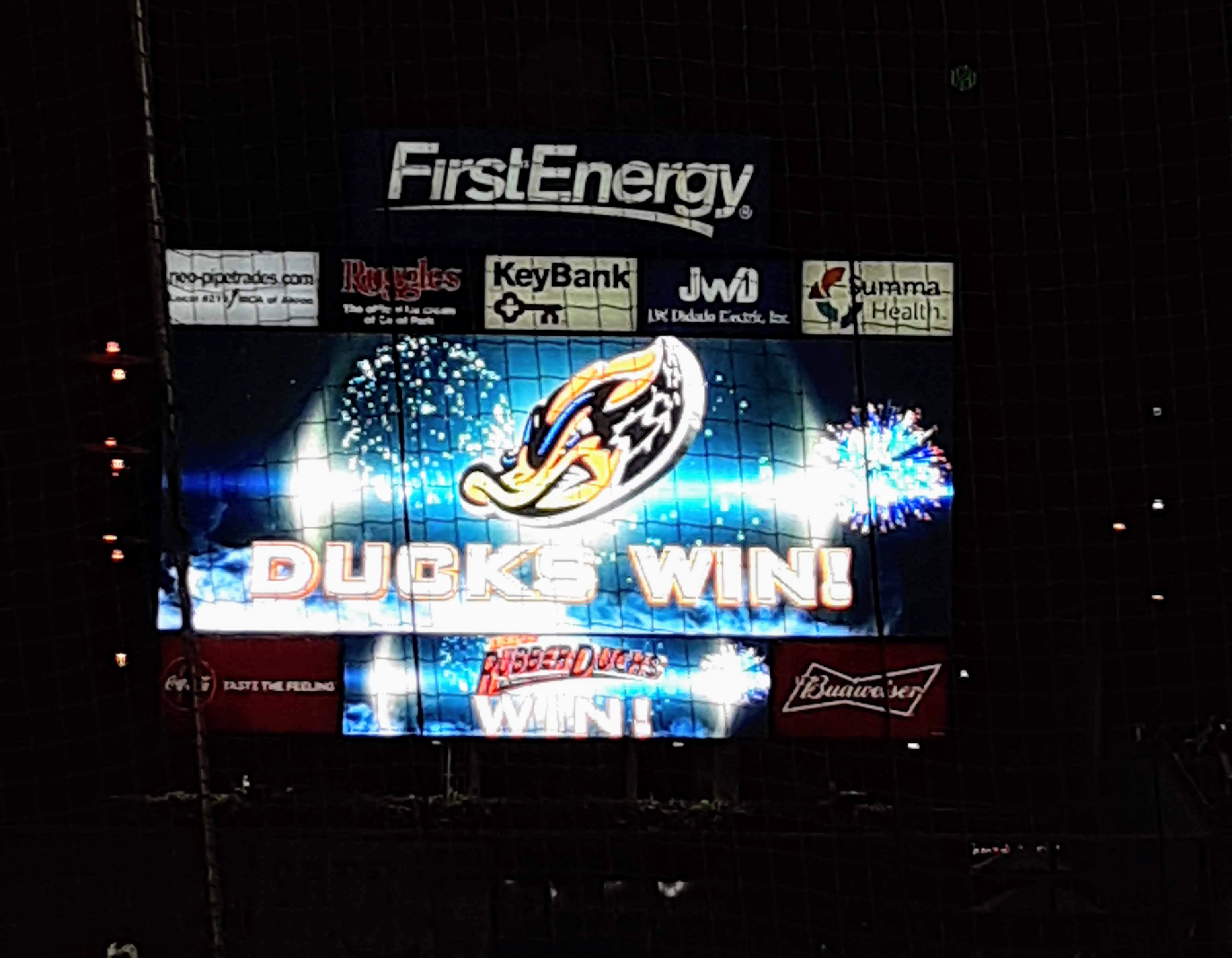 Living Better One Day At A Time Akron Rubber Ducks, Fireworks and a