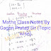 Gagan Pratap Mathematics Hand Written Class Notes pdf Download