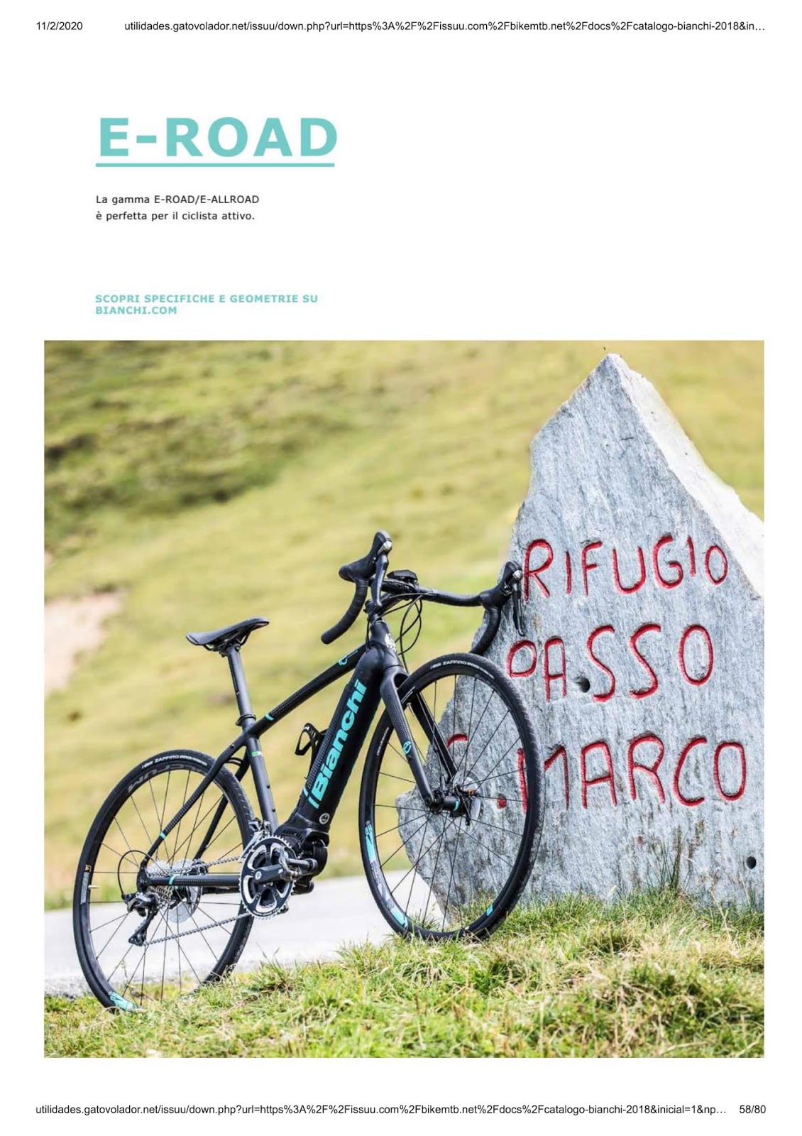 CATALOGUES BIANCHI BIANCHI 2018