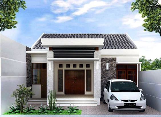 20+ Inspirasi Rumah Minimalis 1 Lantai dengan Atap Pelana Menyamping