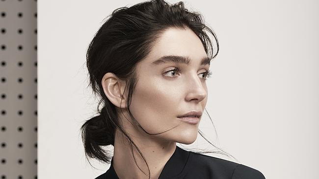 Model in Dion Lee x Target collection campaign labelled ‘super thin ...
