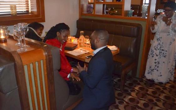 1 Pics: son of Yoruba actress Toyin Adegbola proposes to his girlfriend