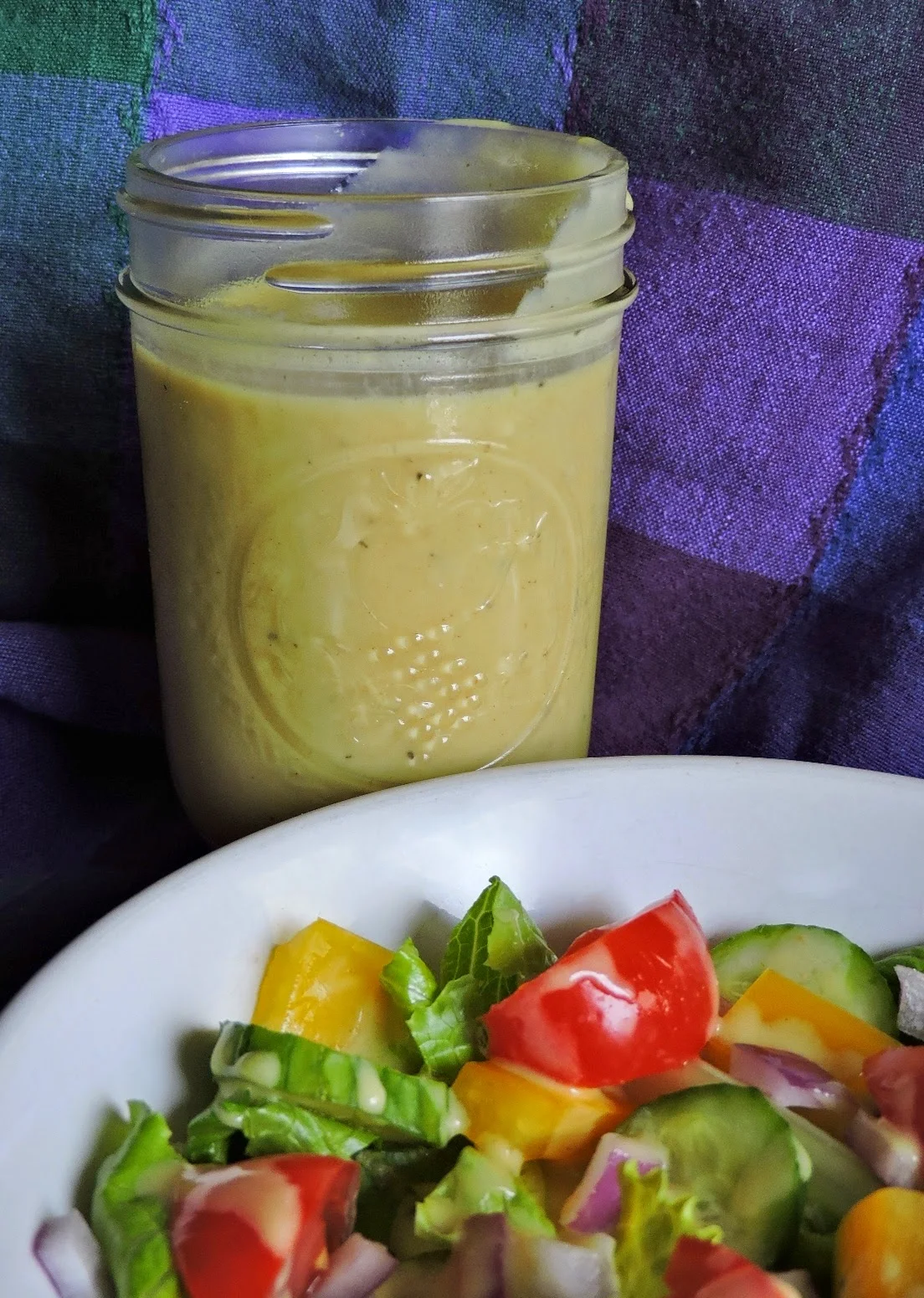 Creamy Greek Yogurt Maple Dijon Salad Dressing