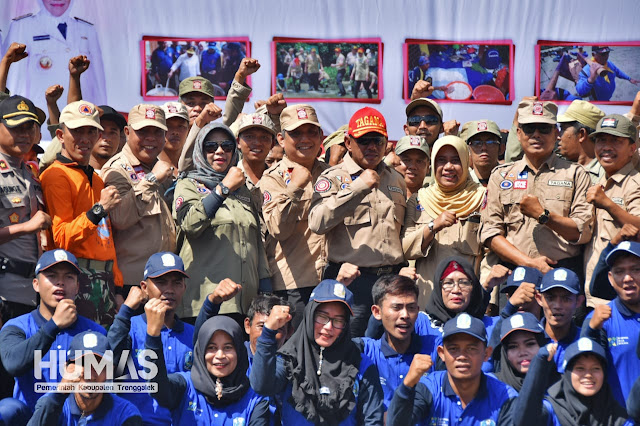 Trenggalek Menjadi Tuan Rumah Apel Kesiapsiagaan TAGANA