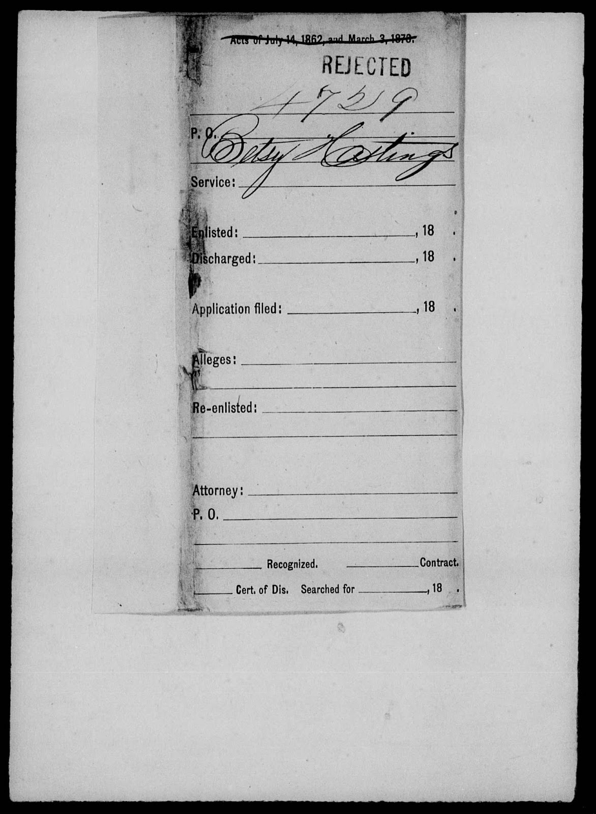 West in New England THE HASTINGS PENSION FILE PT9